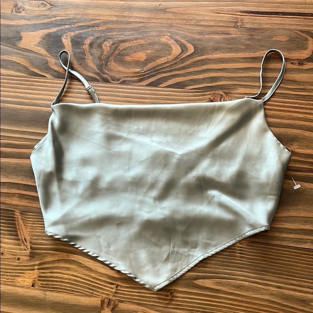 Satin Handkerchief Top